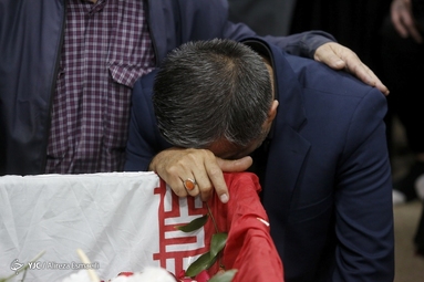 مراسم وداع با پیکر مطهر شهید آشوری جانی بت اوشانا