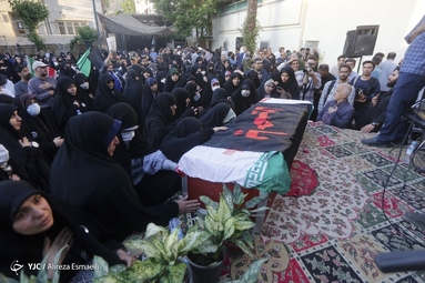 مراسم وداع با پیکر مطهر شهید آشوری جانی بت اوشانا