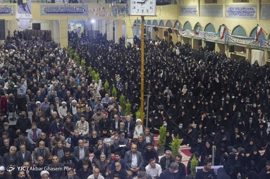 مراسم وداع با پیکر شهید آیت الله عباسعلی سلیمانی در مصلی بابلسر