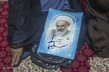 مراسم وداع با پیکر شهید آیت الله عباسعلی سلیمانی در مصلی بابلسر