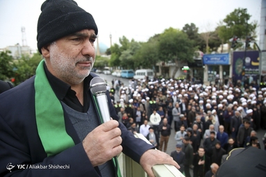 اجتماع عزاداران مشهدی به‌ مناسبت شهادت امام صادق (ع)