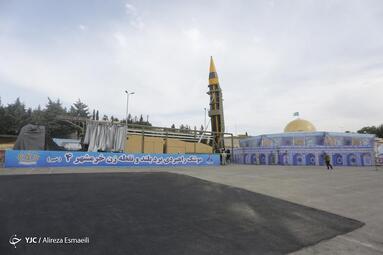 رونمایی از موشک خرمشهر ۴ با نام «خیبر»، به مناسبت سوم خرداد سالروز آزادسازی خرمشهر