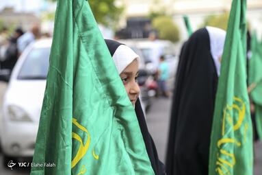 استقبال از کاروان خادمان حرم رضوی (ع) به مناسبت گرامیداشت دهه کرامت و سالروز میلاد با سعادت حضرت امام رضا (ع) در شهر رشت