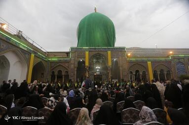 رونمایی از گنبد جدید حرم امامزاده طاهر بن زین العابدین (ع)