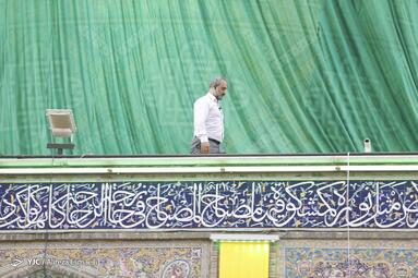 رونمایی از گنبد جدید حرم امامزاده طاهر بن زین العابدین (ع)