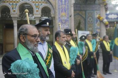 رونمایی از گنبد جدید حرم امامزاده طاهر بن زین العابدین (ع)