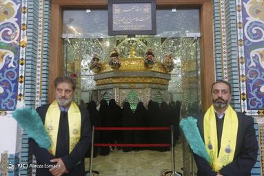 رونمایی از گنبد جدید حرم امامزاده طاهر بن زین العابدین (ع)