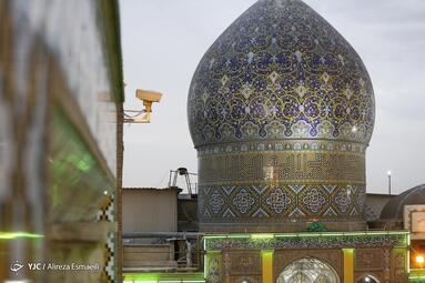 رونمایی از گنبد جدید حرم امامزاده طاهر بن زین العابدین (ع)