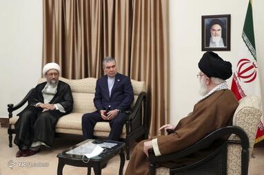 دیدار رئیس شورای مصلحت خلق ترکمنستان با رهبر انقلاب اسلامی