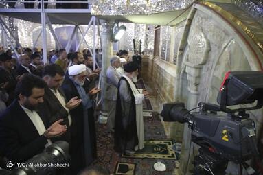 اقامه نماز عید قربان در حرم مطهر رضوی