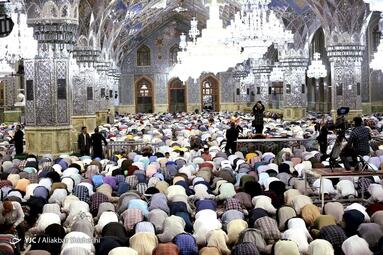 اقامه نماز عید قربان در حرم مطهر رضوی