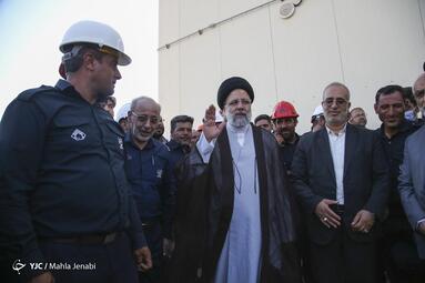 افتتاح  واحد گازی نیروگاه سیکل ترکیبی فولادی بوتیا با حضور رئیس جمهور