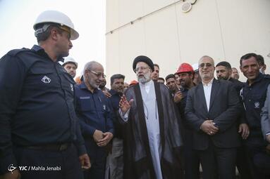 افتتاح  واحد گازی نیروگاه سیکل ترکیبی فولادی بوتیا با حضور رئیس جمهور