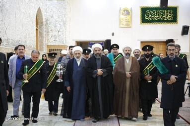 غبار روبی ضریح حرم شاه عبدالعظیم (ع)