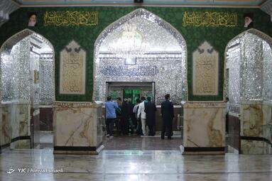 غبار روبی ضریح حرم شاه عبدالعظیم (ع)
