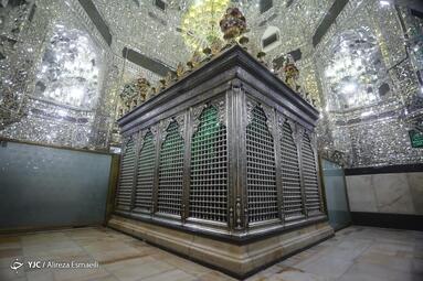 غبار روبی ضریح حرم شاه عبدالعظیم (ع)