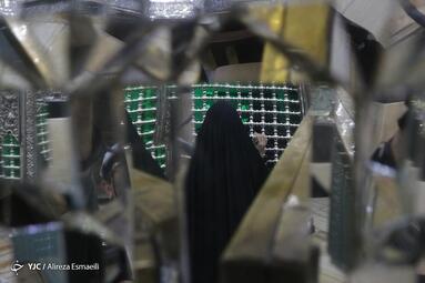 غبار روبی ضریح حرم شاه عبدالعظیم (ع)