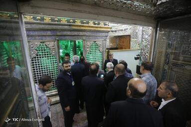 غبار روبی ضریح حرم شاه عبدالعظیم (ع)