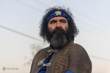 کاروان نمادین کربلا در خمینی شهر