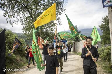 نخل گردانی در روستای گَنگرَج کُلا از توابع دهستان چلاو شهرستان آمل روز تاسوعای حسینی(ع)