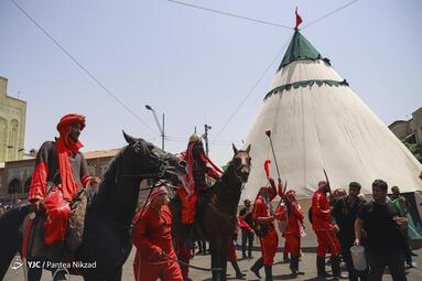 خیمه سوزان ظهر عاشورا - چهار راه گلوبندک تهران