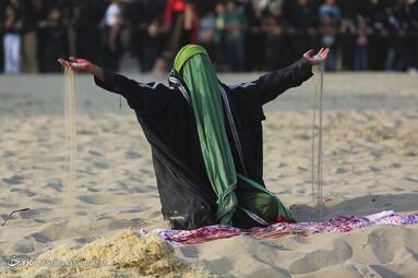 همزمان با روز اربعین حسینی (ع) آیین تعزیه خوانی عصر عاشورا در امام زاده شاه کرم اصفهان
