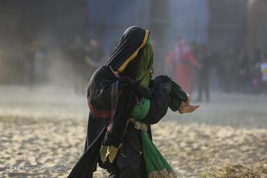 همزمان با روز اربعین حسینی (ع) آیین تعزیه خوانی عصر عاشورا در امام زاده شاه کرم اصفهان