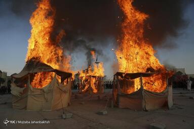 همزمان با روز اربعین حسینی (ع) آیین تعزیه خوانی عصر عاشورا در امام زاده شاه کرم اصفهان
