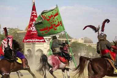 همزمان با روز اربعین حسینی (ع) آیین تعزیه خوانی عصر عاشورا در امام زاده شاه کرم اصفهان