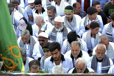 مراسم استقبال از کاروان پیاده مشهد _ کربلا (کاروان پیاده انصارالحسین)