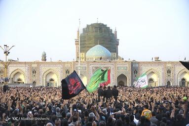 مراسم استقبال از کاروان پیاده مشهد _ کربلا (کاروان پیاده انصارالحسین)