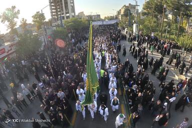 مراسم استقبال از کاروان پیاده مشهد _ کربلا (کاروان پیاده انصارالحسین)