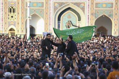 مراسم استقبال از کاروان پیاده مشهد _ کربلا (کاروان پیاده انصارالحسین)