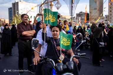جشن میلاد حضرت محمد (ص) در میدان حضرت ولیعصر (عج) تهران