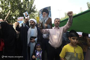راهپیمایی ضد رژیم صهیونیستی در اصفهان