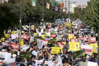 راهپیمایی ضد رژیم صهیونیستی در اصفهان