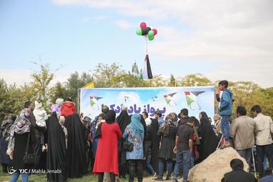 پرواز بادبادک‌ها در حمایت از مردم مظلوم فلسطین