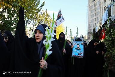 تشییع و خاکسپاری پیکر مطهر شهید «حسن اکبری»