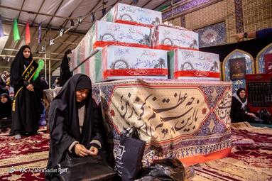 وداع با پیکر ۱۱۰ شهید گمنام در باغ موزه دفاع مقدس
