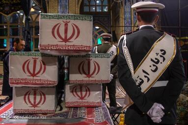 وداع با پیکر ۱۱۰ شهید گمنام در باغ موزه دفاع مقدس