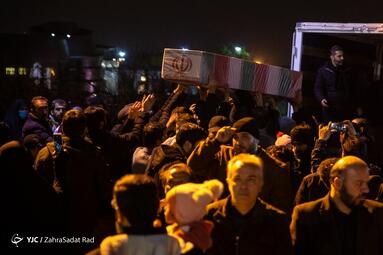 وداع با پیکر ۱۱۰ شهید گمنام در باغ موزه دفاع مقدس