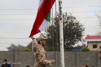 تشییع پیکر شهید مدافع امنیت «حسن بابانیا» همراه با شهدای گمنام در رشت