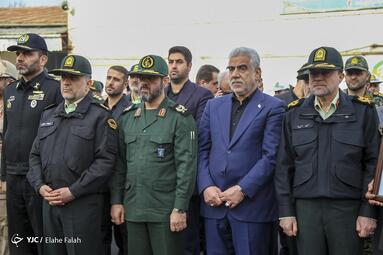تشییع پیکر شهید مدافع امنیت «حسن بابانیا» همراه با شهدای گمنام در رشت