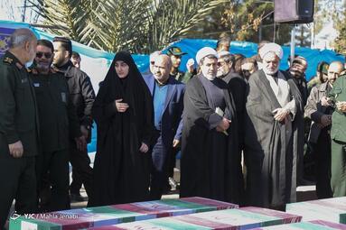 مراسم تشییع پیکر شهدای انفجار تروریستی کرمان