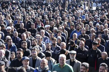 مراسم تشییع پیکر شهدای انفجار تروریستی کرمان