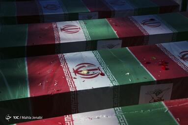 مراسم تشییع پیکر شهدای انفجار تروریستی کرمان
