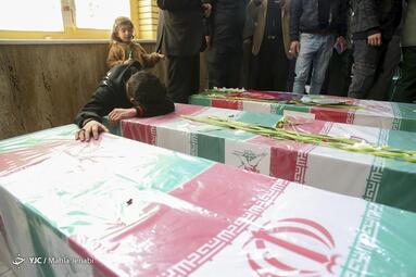 مراسم تشییع پیکر شهدای انفجار تروریستی کرمان