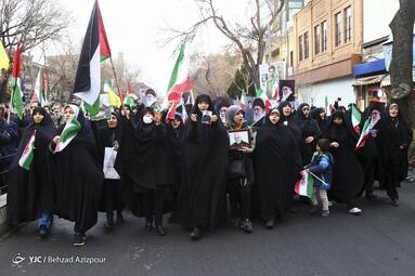 راهپیمایی مردم تبریز در محکومیت حادثه تروریستی کرمان