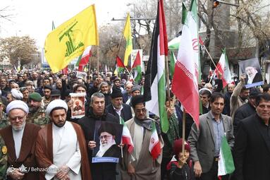 راهپیمایی مردم تبریز در محکومیت حادثه تروریستی کرمان