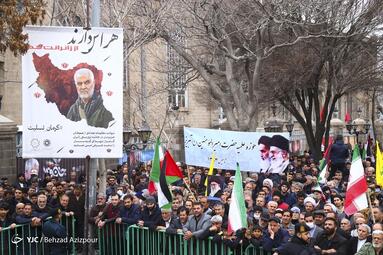 راهپیمایی مردم تبریز در محکومیت حادثه تروریستی کرمان